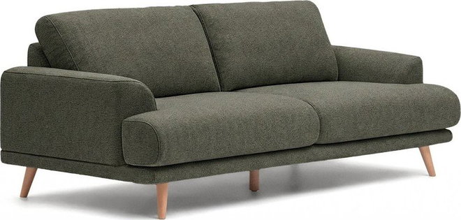 Tmavě zelená žinylková pohovka 228 cm Karin – Kave Home