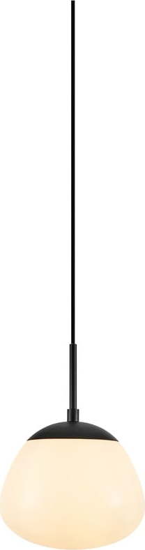 Černo-bílé závěsné svítidlo se skleněným stínidlem ø 18 cm Rise – Markslöjd