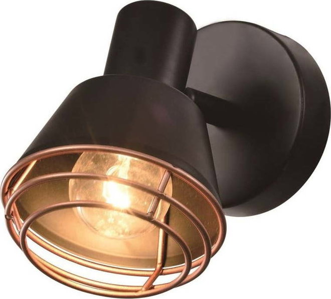 Černé kovové nástěnné svítidlo Neria – Candellux Lighting