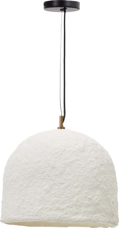 Bílé závěsné svítidlo ø 35 cm Sineu – Kave Home