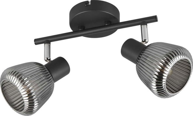 Černé bodové svítidlo ø 10 cm Tarifa – Trio