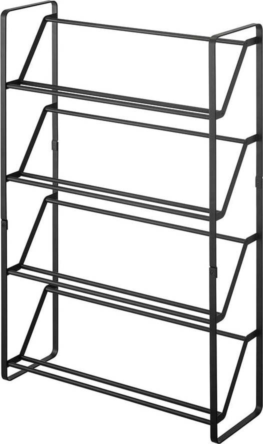 Černý stojan na boty se 4 patry YAMAZAKI Frame