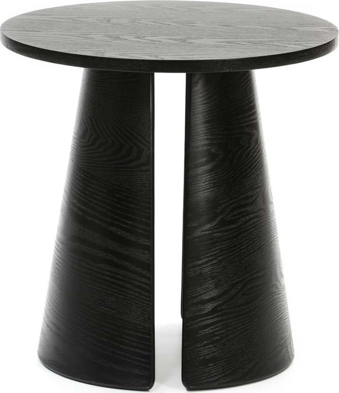Černý odkládací stolek Teulat Cep, ø 50 cm