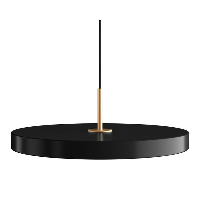 Černé LED stmívatelné závěsné svítidlo s kovovým stínidlem ø 43 cm Asteria Plus Medium – UMAGE