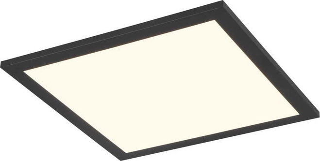 Černé LED stropní svítidlo 29.5x29.5 cm Beta – Reality