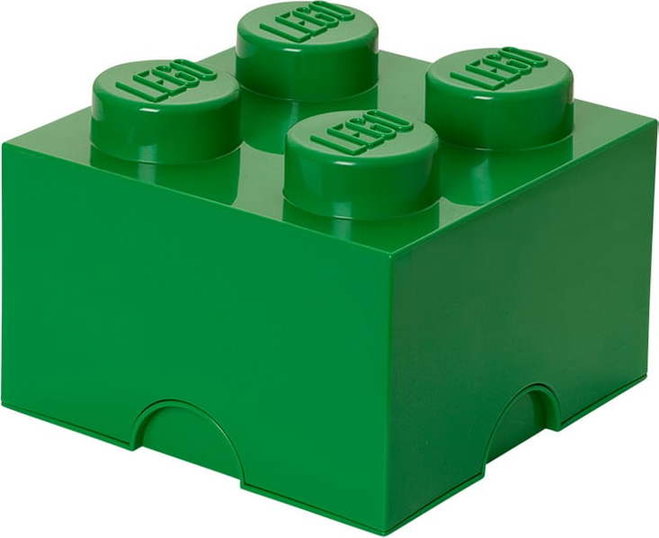 Zelený úložný box čtverec LEGO®
