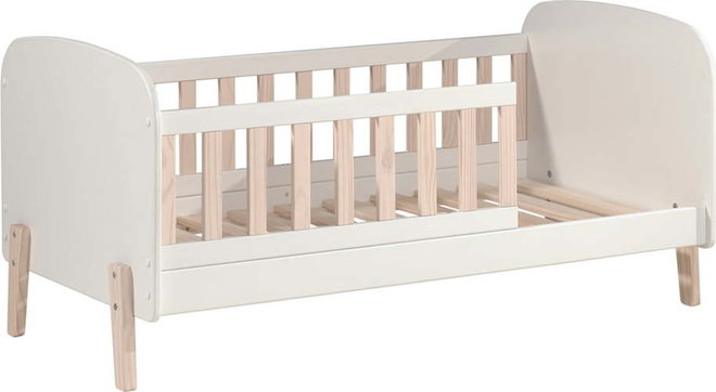 Bílá dětská postel Vipack Toddler, 70 x 140 cm