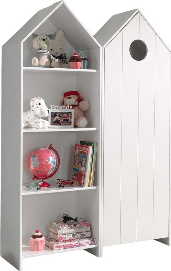 Bílá otevřená dětská šatní skříň 115x171,5 cm CASAMI – Vipack