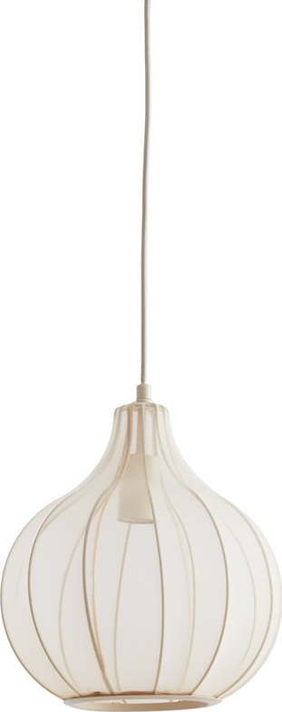 Béžové závěsné svítidlo s textilním stínidlem ø 29 cm Elati – Light & Living