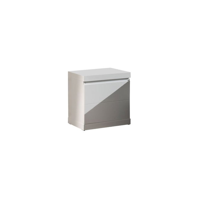 Bílý noční stolek Vipack Lara White, šířka 44 cm