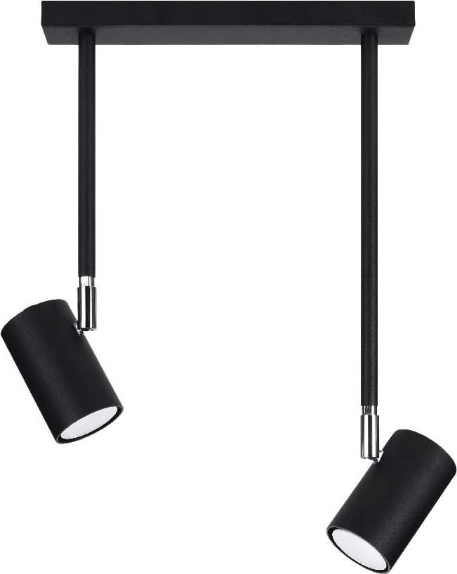 Černé bodové svítidlo 10x30 cm Jones – Sollux