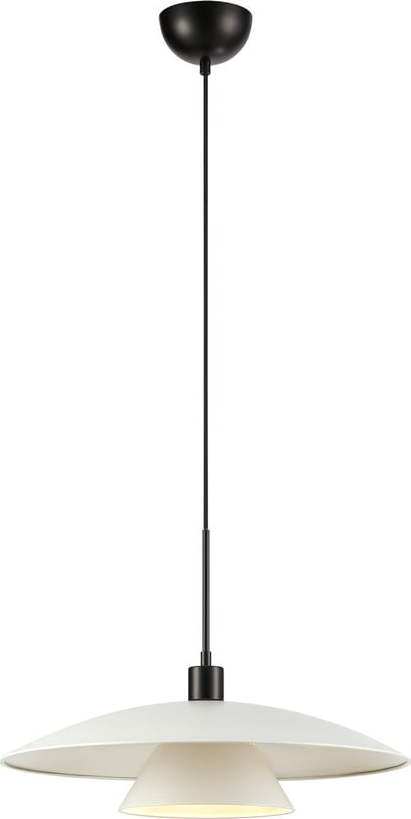 Černo-bílé závěsné svítidlo s kovovým stínidlem ø 50 cm Millinge – Markslöjd