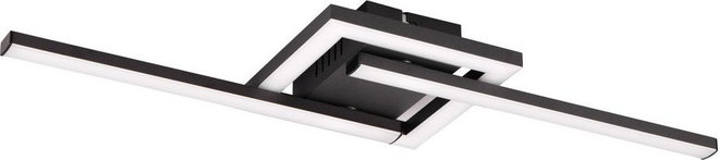 Černé LED stropní svítidlo 16x54 cm Viale – Reality