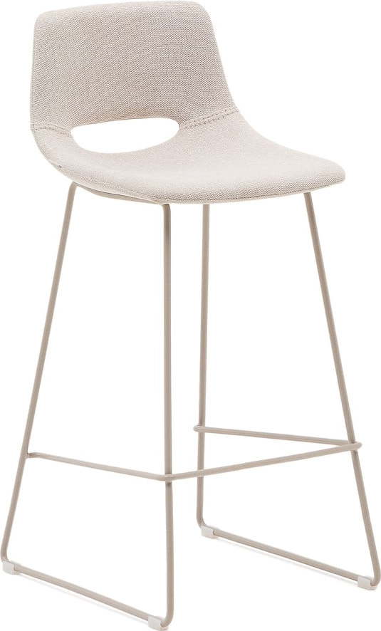 Béžová barová židle (výška sedáku 76 cm) Zahara – Kave Home