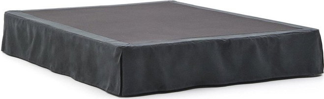 Antracitová čalouněná dvoulůžková postel 150x190 cm Jaira – Kave Home