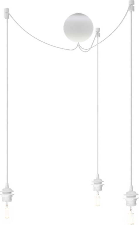 Bílý trojitý závěsný kabel ke svítidlům UMAGE Cannonball