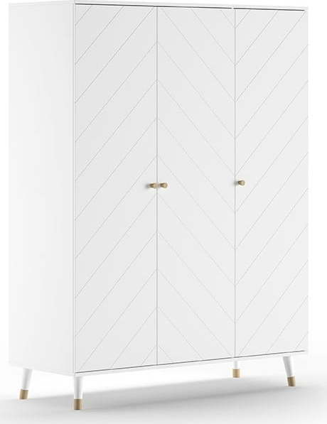 Bílá dětská šatní skříň 150x200 cm BILLY – Vipack
