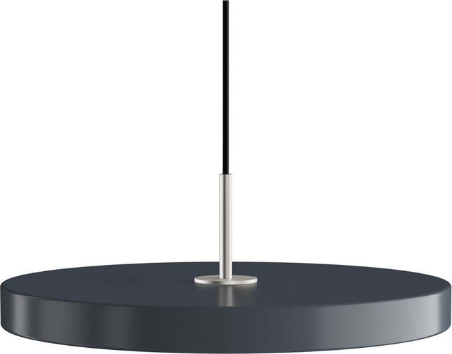 Antracitové LED závěsné svítidlo s kovovým stínidlem ø 43 cm Asteria Medium – UMAGE