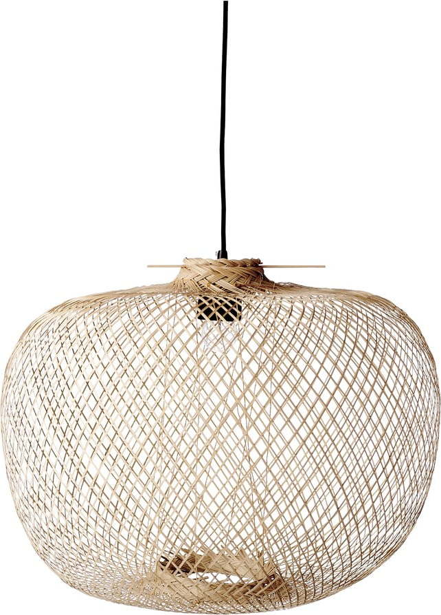 Závěsné svítidlo v přírodní barvě s bambusovým stínidlem ø 42 cm Rodi – Bloomingville