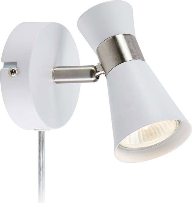 Bílé nástěnné svítidlo (délka 12 cm) Folie – Markslöjd