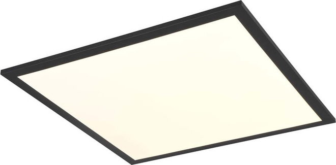 Černé LED stropní svítidlo 44.5x44.5 cm Beta – Reality