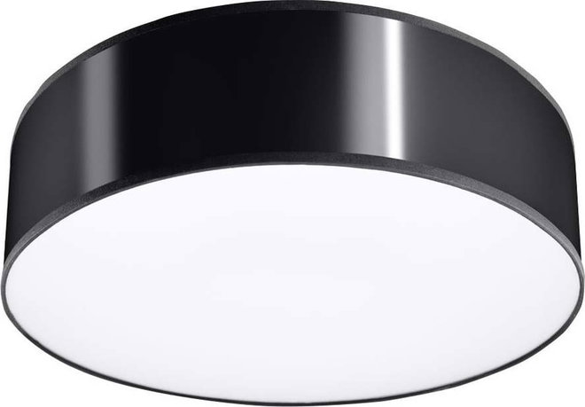 Černé stropní světlo Sollux Atis Ceiling