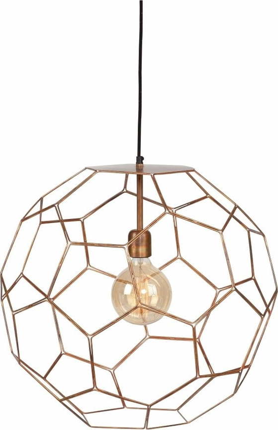 Hnědé závěsné svítidlo s kovovým stínidlem ø 34 cm Marrakesh – it's about RoMi