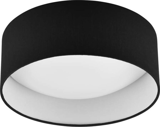 Černé LED stropní svítidlo ø 30 cm Locarno – Reality