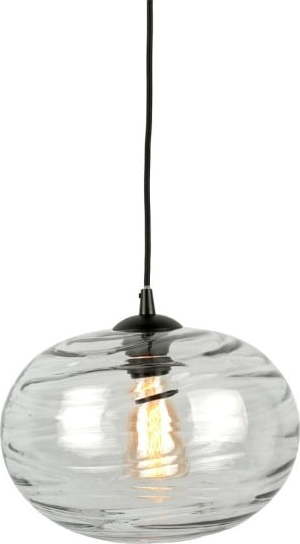 Šedé skleněné závěsné svítidlo, výška 21 cm Sphere - Leitmotiv