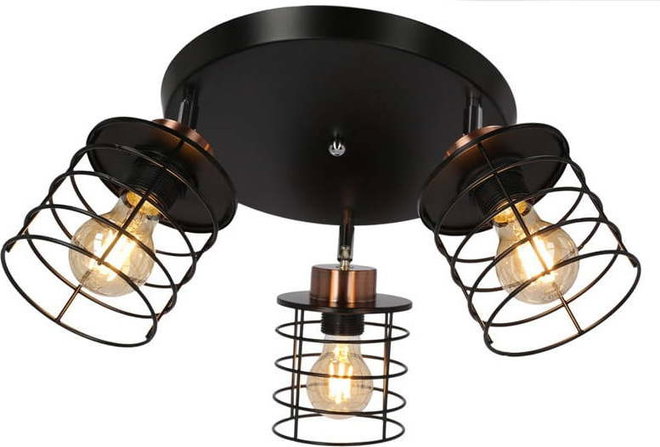 Černé kovové stropní svítidlo Glob – Candellux Lighting