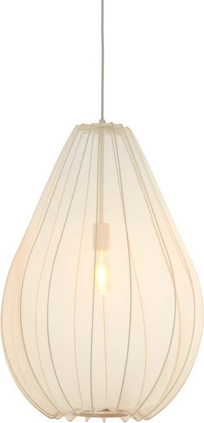 Béžové závěsné svítidlo s textilním stínidlem ø 50 cm Itela – Light & Living