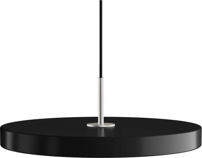Černé LED stmívatelné závěsné svítidlo s kovovým stínidlem ø 43 cm Asteria Plus Medium – UMAGE