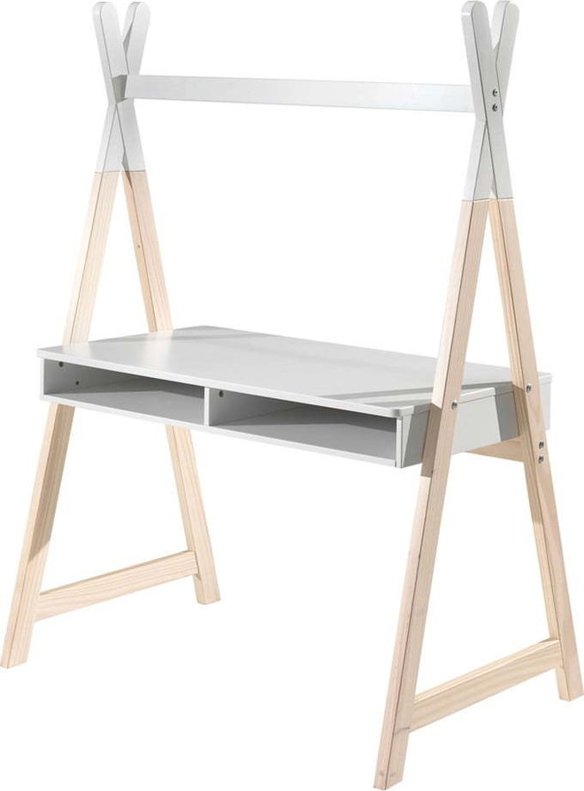 Bílý dětský psací stůl Vipack Kiddy