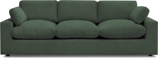Zelená manšestrová pohovka 250 cm Belair – Bobochic Paris