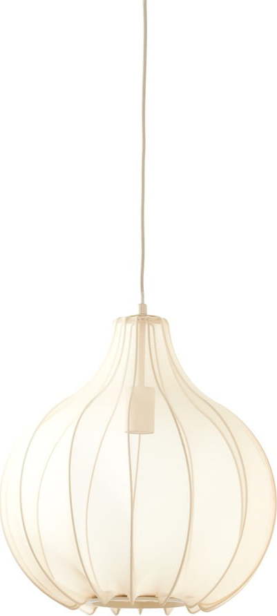 Béžové závěsné svítidlo s textilním stínidlem ø 39 cm Elati – Light & Living