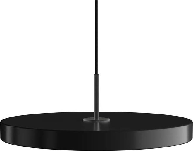 Černé LED stmívatelné závěsné svítidlo s kovovým stínidlem ø 43 cm Asteria Plus Medium – UMAGE