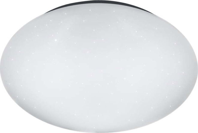 Bílé kulaté stropní LED svítidlo Reality Putz, průměr 27 cm