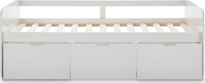Bílá dětská postel s úložným prostorem 90x190 cm Abbott – Marckeric