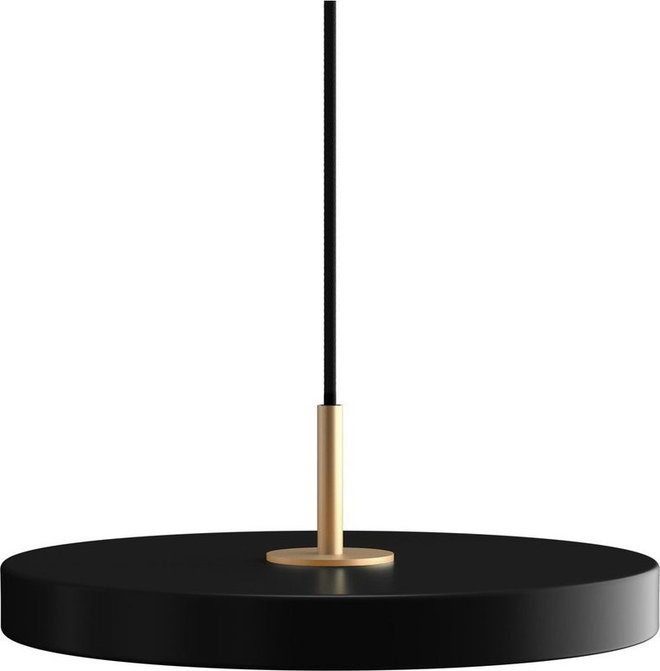 Černé LED stmívatelné závěsné svítidlo s kovovým stínidlem ø 31 cm Asteria Plus Mini – UMAGE