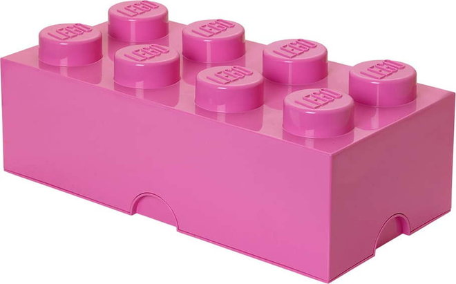Tmavě růžový úložný box LEGO®