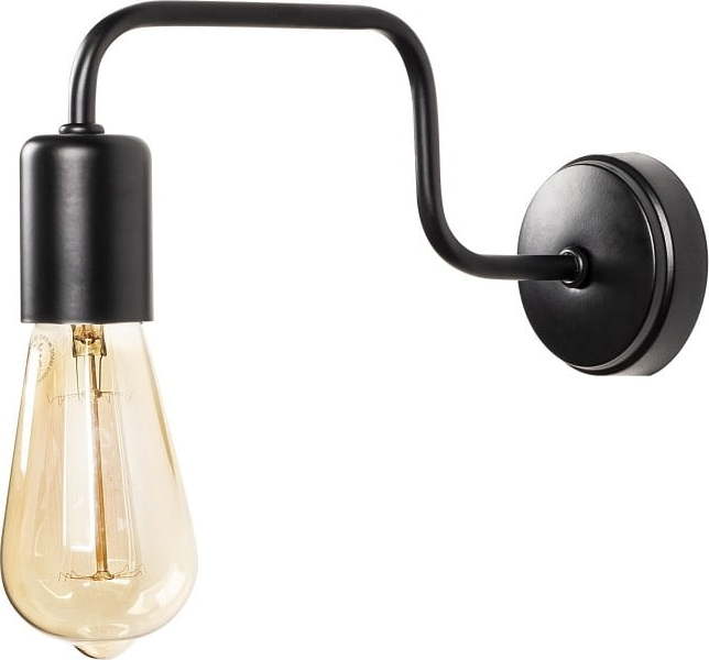 Černé kovové nástěnné svítidlo Opviq lights Isidora