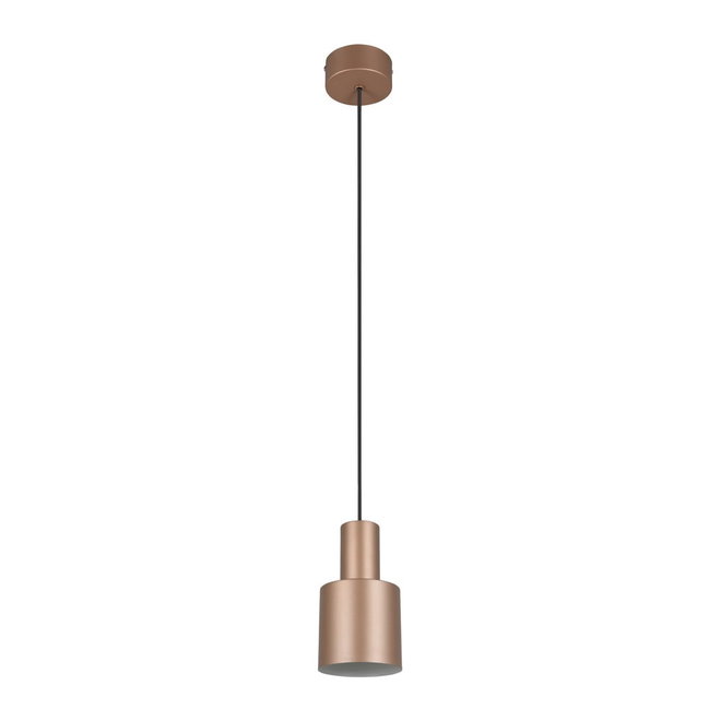 Hnědé závěsné svítidlo s kovovým stínidlem ø 12 cm Agudo – Trio