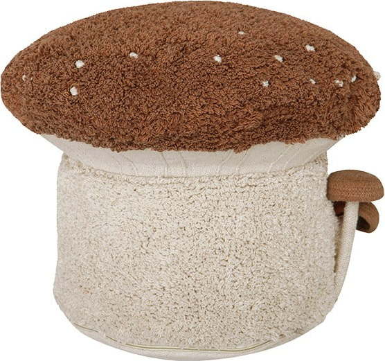 Dětský sedací vak v cihlové barvě/krémový Boletus – Lorena Canals
