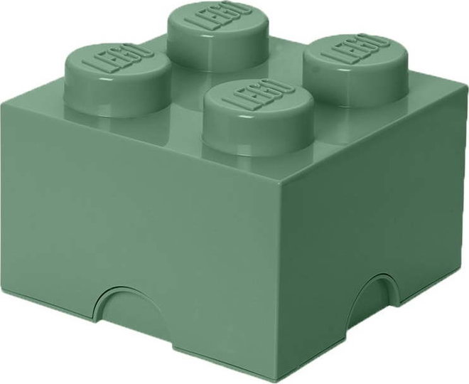 Zelený úložný box čtverec LEGO®