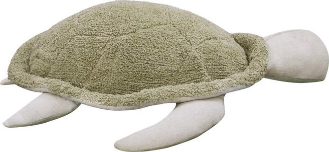 Zelený/krémový dětský sedací vak Mrs. Turtle – Lorena Canals