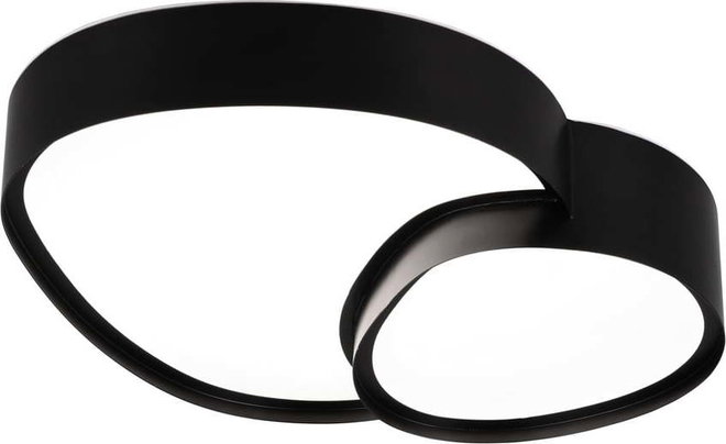 Černé LED stropní svítidlo 36x43.5 cm Rise – Trio