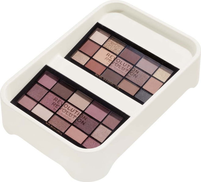Bílý organizér na makeup iDesign Eco Bin, 28,12 x 19,23 cm