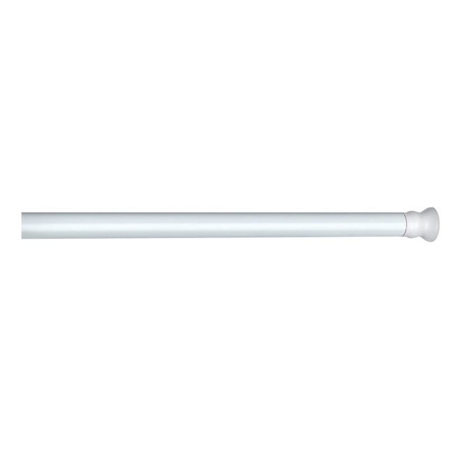 Bílá teleskopická tyč na sprchový závěs Wenko Shower Curtain Rod