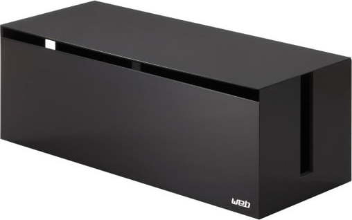 Černo-hnědý box na nabíječky YAMAZAKI Web Cable Box