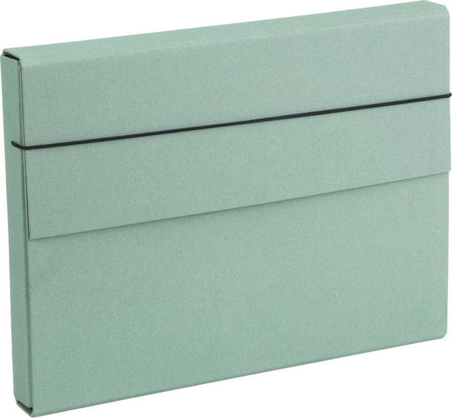 Zelený kartonový organizér Olof Canvas Paper Laminate – Bigso